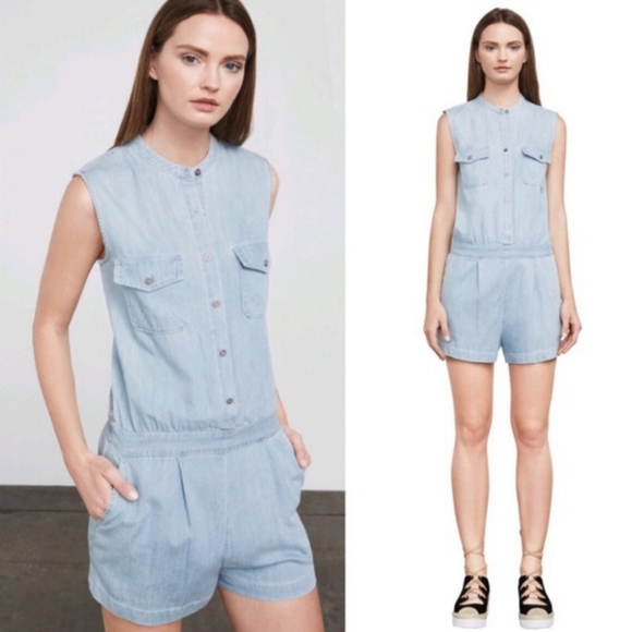BCBGMaxAzria Pants - 🌟HP🌟BCBGMAXAZRIA Denim Romper